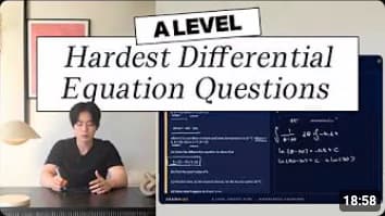 2026 A Level Maths Hardest Differential Equation Questions
