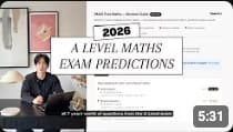 2026 A Level Maths Exam Predictions